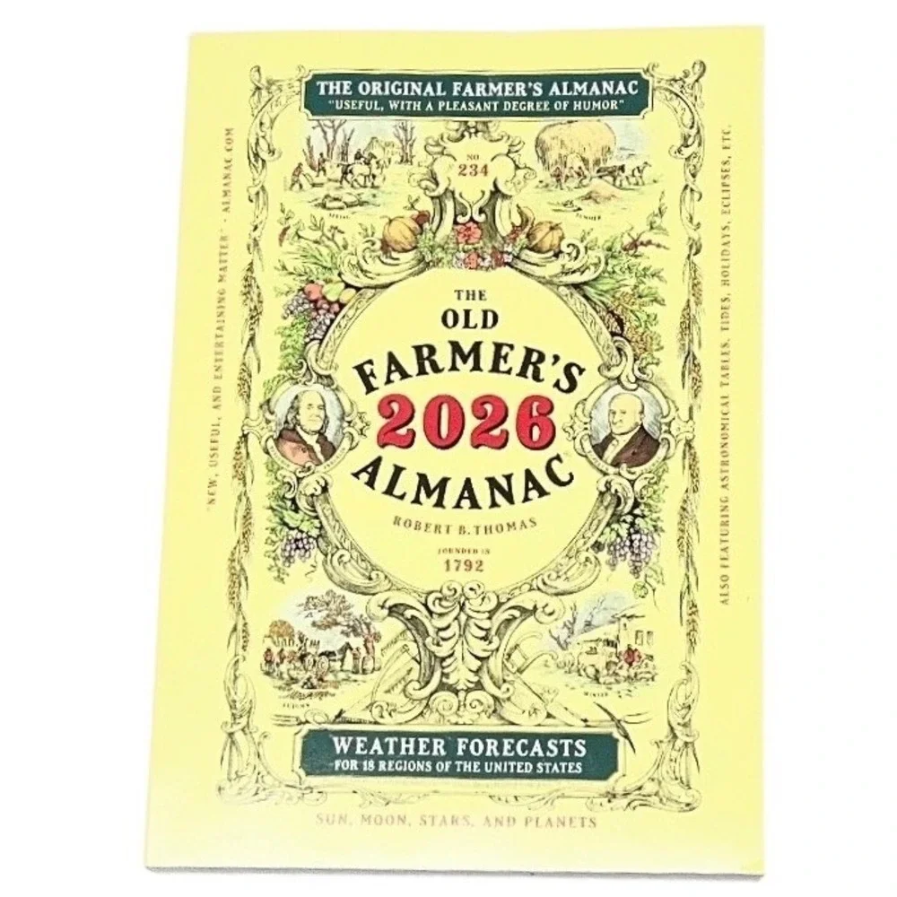 The Old Farmer's Almanac‎ 2026 Paperback Weather Gardening Astrology NEW